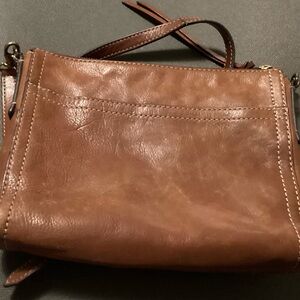 Fossil Tan Leather Crossbody Bag
